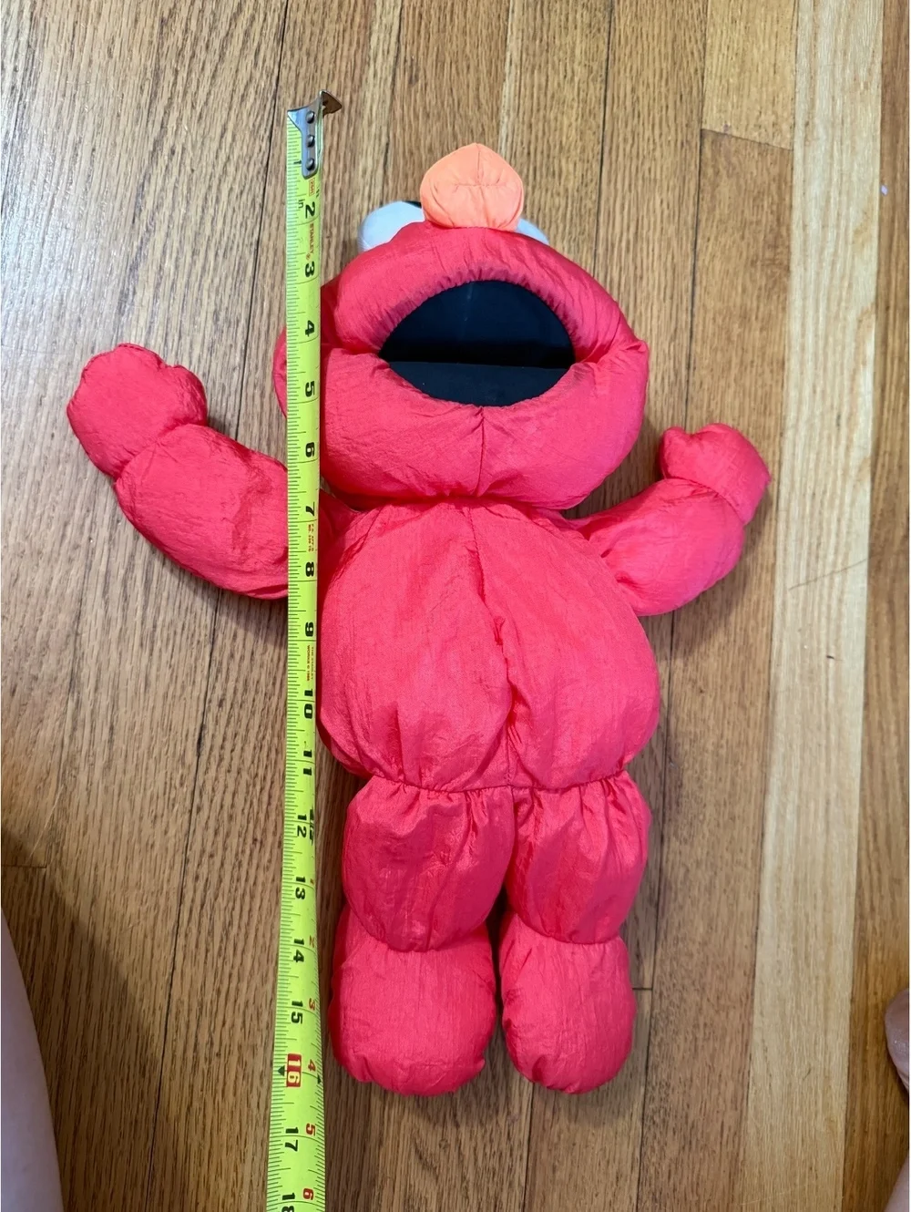 Rare Vintage 1992 Playskool Nylon Plush Stuffed Elmo Lovey Sesame Street 16